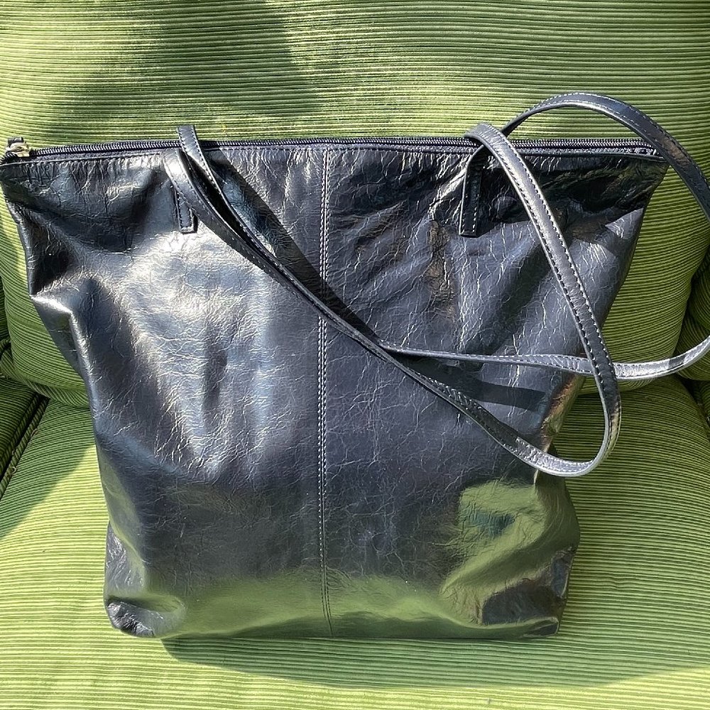 Blue Leather latico bag